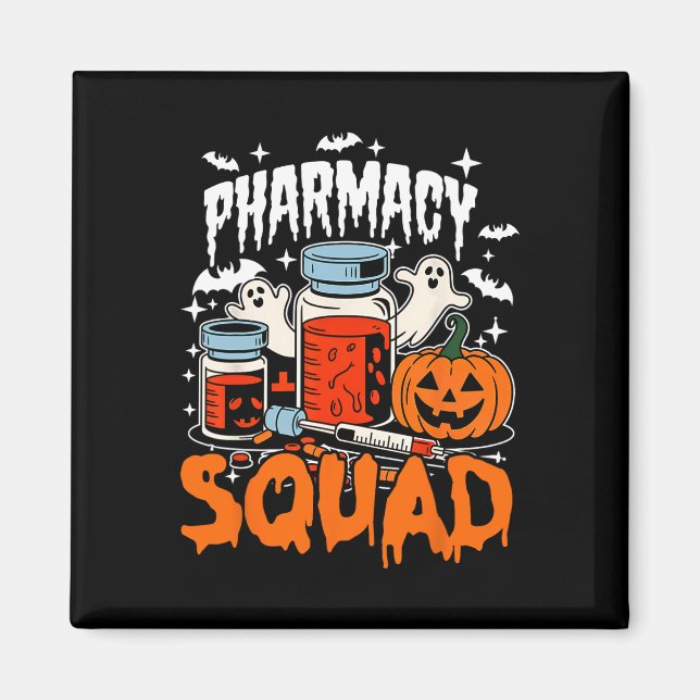 Cute Pills Pharmacy Squad Pharmacist Technician Ha Magnet (Front)