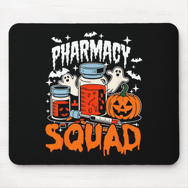 Cute Pills Pharmacy Squad Pharmacist Technician Ha Mouse Mat (Front)