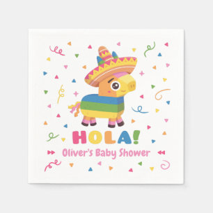 Cute Pinata Confetti Fiesta Baby Shower Supplies Napkin