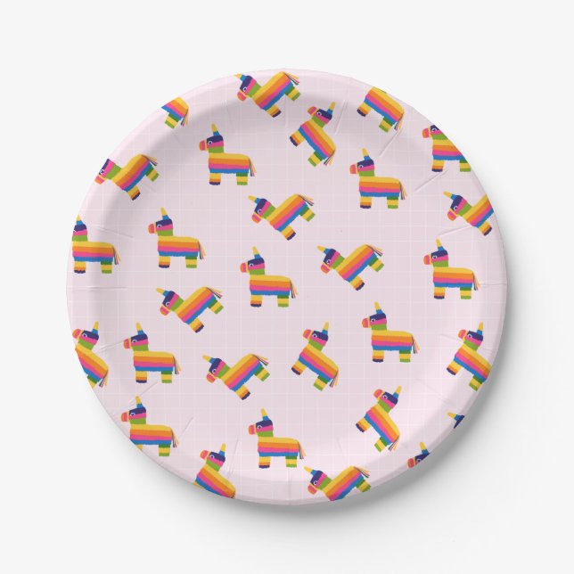 Cute Pinata Paper Plates (Front)