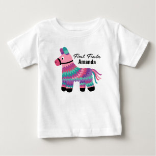 Cute Pinatas Fiesta first Birthday Tshirt