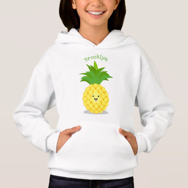 Cute pineapple cartoon illustration (Front)