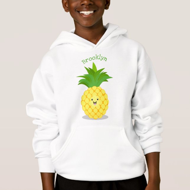 Cute pineapple cartoon illustration (Front)