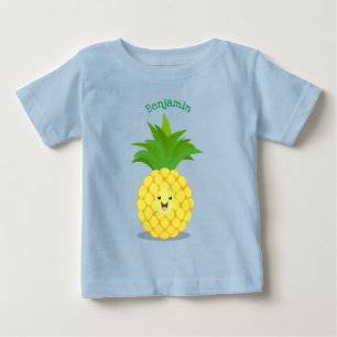 Cute pineapple cartoon illustration baby T-Shirt