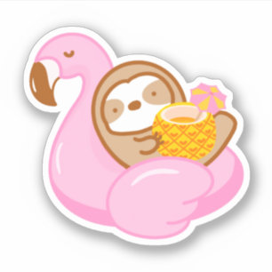 Cute Pineapple Drink Flamingo Float Sloth 