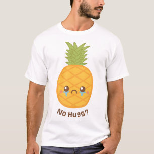 Cute Pineapple Fruit Has No Hugs T-Shirt