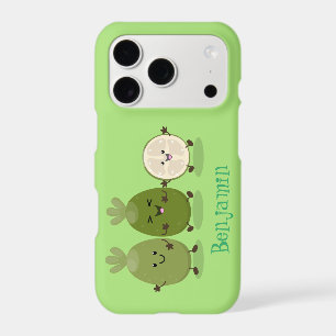 Cute pineapple guava feijoa cartoon illustration