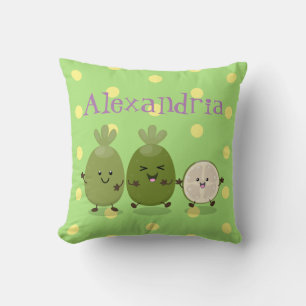 Cute pineapple guava  feijoa funny cartoon cushion
