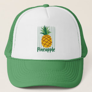 Cute Pineapple Illustration with Handwritten Text Trucker Hat
