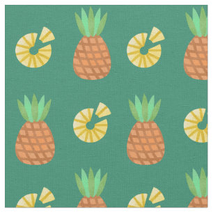 Cute Pineapple Pattern Fabric