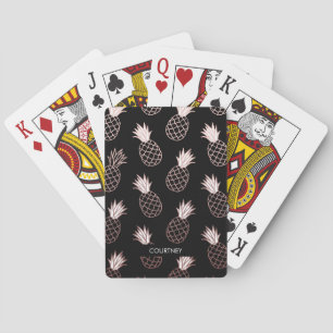 Cute Pineapple Pattern Playing Cards