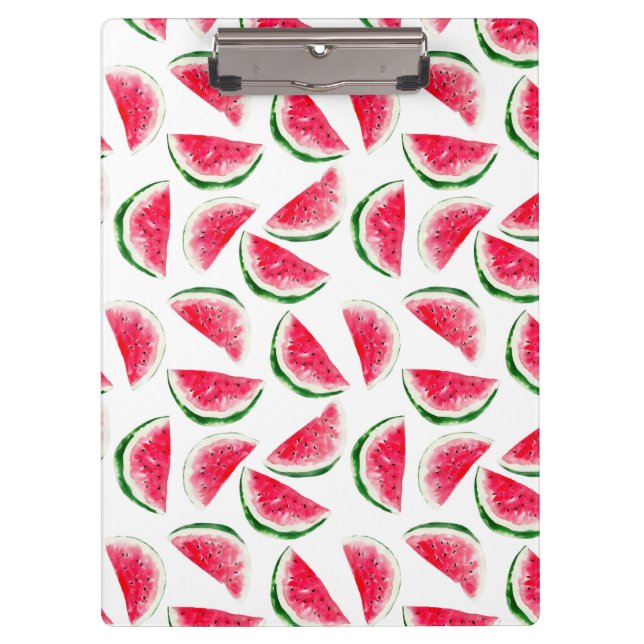 Cute Pineapple & Watermelon Pattern Clipboard (Front)