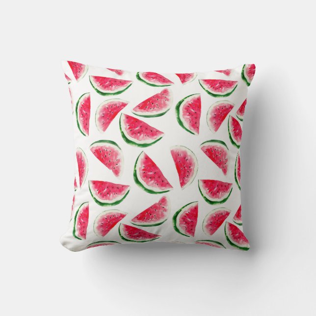 Cute Pineapple & Watermelon Pattern Cushion (Front)