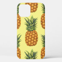 Cute pineapples abstract illustration pattern