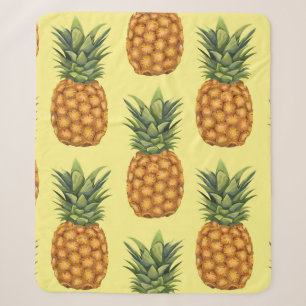 Cute pineapples abstract illustration pattern sherpa blanket