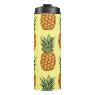 Cute pineapples abstract illustration pattern thermal tumbler
