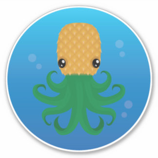 Cute Pineapus (Pineapple Octopus) in Water