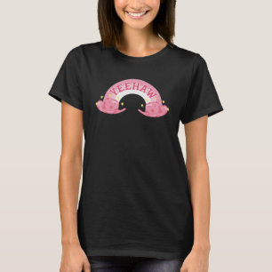 Cute Pink Aesthetic Howdy Southern Cowgirl Country T-Shirt