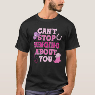 Cute Pink Aesthetic Southern Cowgirl Country Music T-Shirt