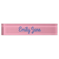 Cute Pink and Blue Custom Script Personalised