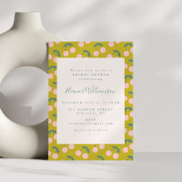 Cute Pink and Green Cherry Fruit Bridal Shower