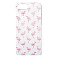 Cute Pink and White Flamingo Pattern