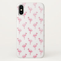 Cute Pink and White Flamingo Pattern
