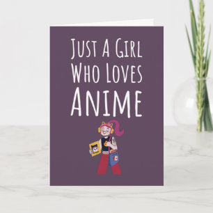 Cute Pink Anime Cards For Baby Girls Kids Otaku