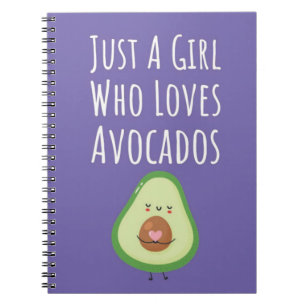 Cute Pink Avocado Gifts For Baby Girls Fruit Her Notebook