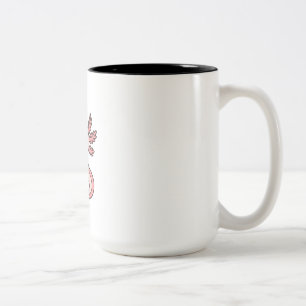 Cute Pink Axolotl Cartoon – Adorable Kawaii Salama Two-Tone Coffee Mug