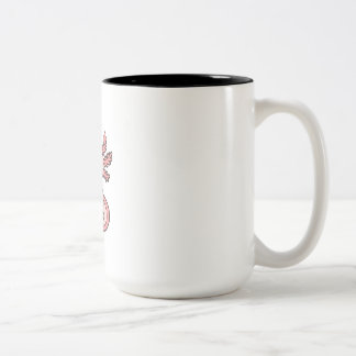 Cute Pink Axolotl Cartoon – Adorable Kawaii Salama Two-Tone Coffee Mug