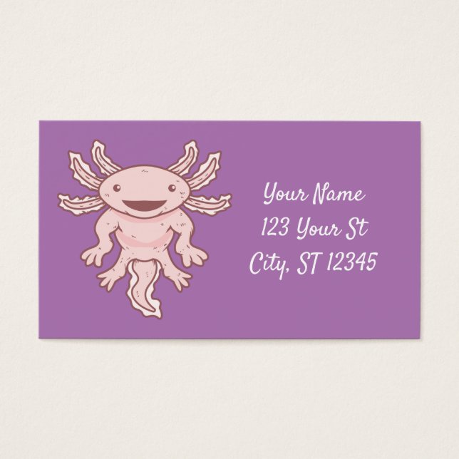 Cute Pink Axolotl Thunder_Cove (Front)