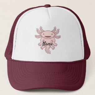 Cute Pink Axolotl Thunder_Cove Trucker Hat
