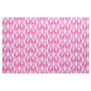 Cute Pink Baby Girl Bunny Feet Easter Patterned Fabric