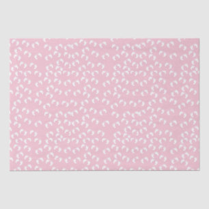 Cute Pink Baby Girl FootPrints Baby Shower  Tissue Paper
