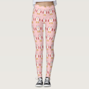 Cute Pink Baby Girl Owl Leggings