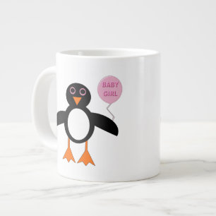Cute Pink Baby Girl Penguin Mug