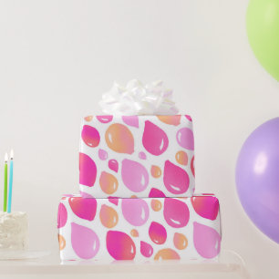Cute Pink Balloon Girly Pattern Wrapping Paper