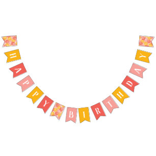 Cute Pink Balloon Happy Birthday Banner