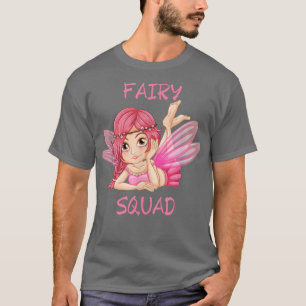 Cute Pink Birthday Fairy Squad T-Shirt