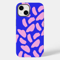 Cute Pink Blue Cow Print Pattern