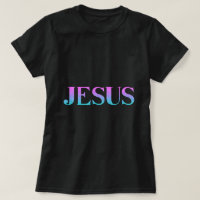 Cute Pink Blue Glitter Jesus Name 