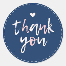 Cute pink blush blue thank you for purchase