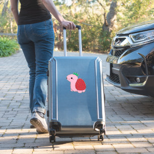 Cute pink blushing strawberry turtle Classic T-Shi