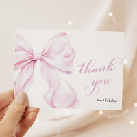 Cute Pink Bow Baby Shower