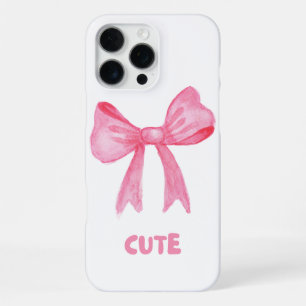 “Cute” Pink Bow Pastel Phone Case