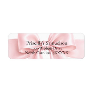 Cute Pink Bow Ribbon Girl Baby Shower