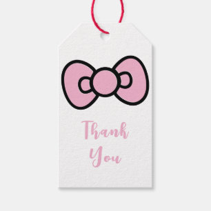 Cute Pink Bow Whimsical  Gift Tags