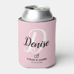 Cute Pink Bridesmaid Gift Can Cooler