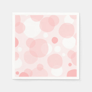 Cute pink bubbles napkin